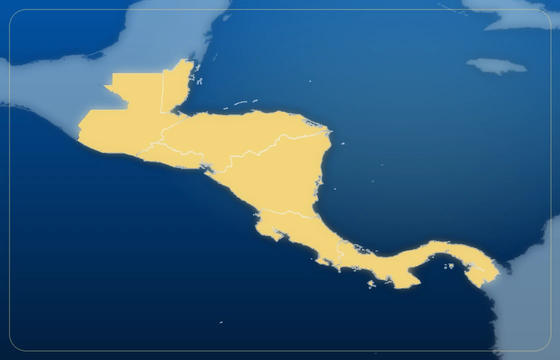 Mapa de Centroamérica